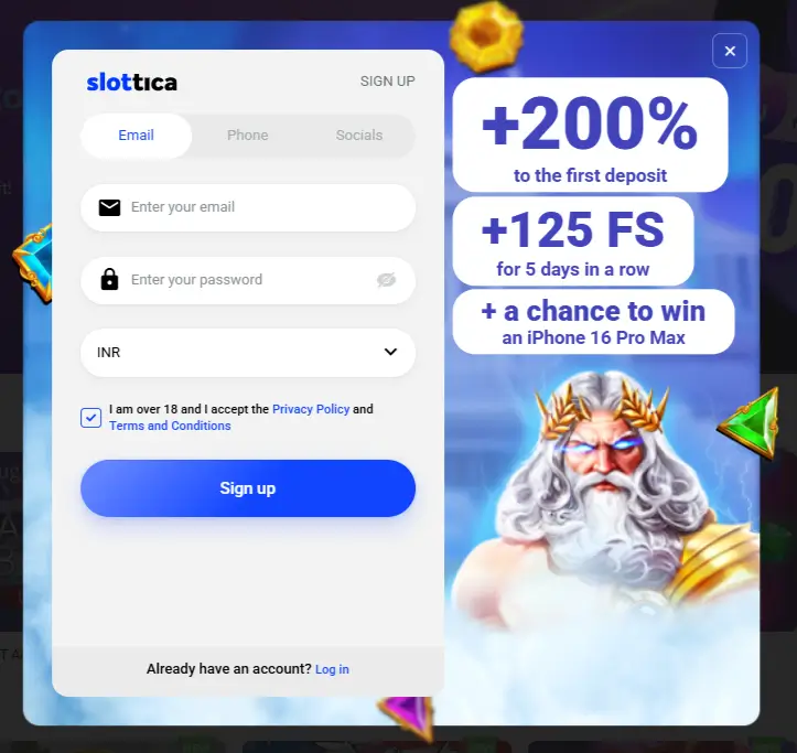 Slottica register